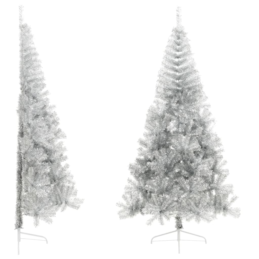 Künstlicher Weihnachtsbaum Mit Ständer 240 Cm Pet Silber