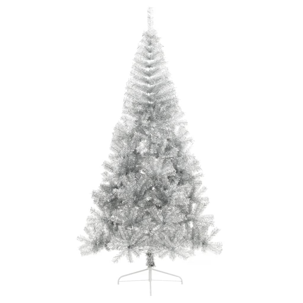 Künstlicher Weihnachtsbaum Mit Ständer 240 Cm Pet Silber