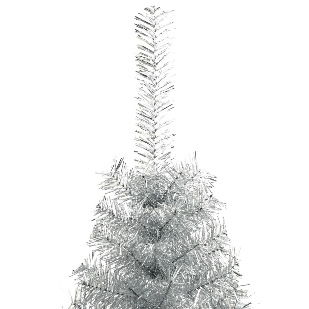 Künstlicher Weihnachtsbaum Mit Ständer 240 Cm Pet Silber