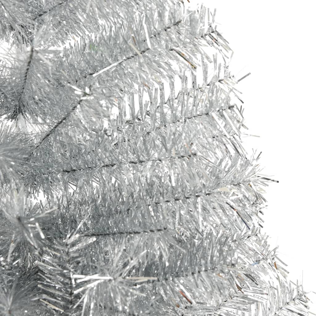 Künstlicher Weihnachtsbaum Mit Ständer 240 Cm Pet Silber