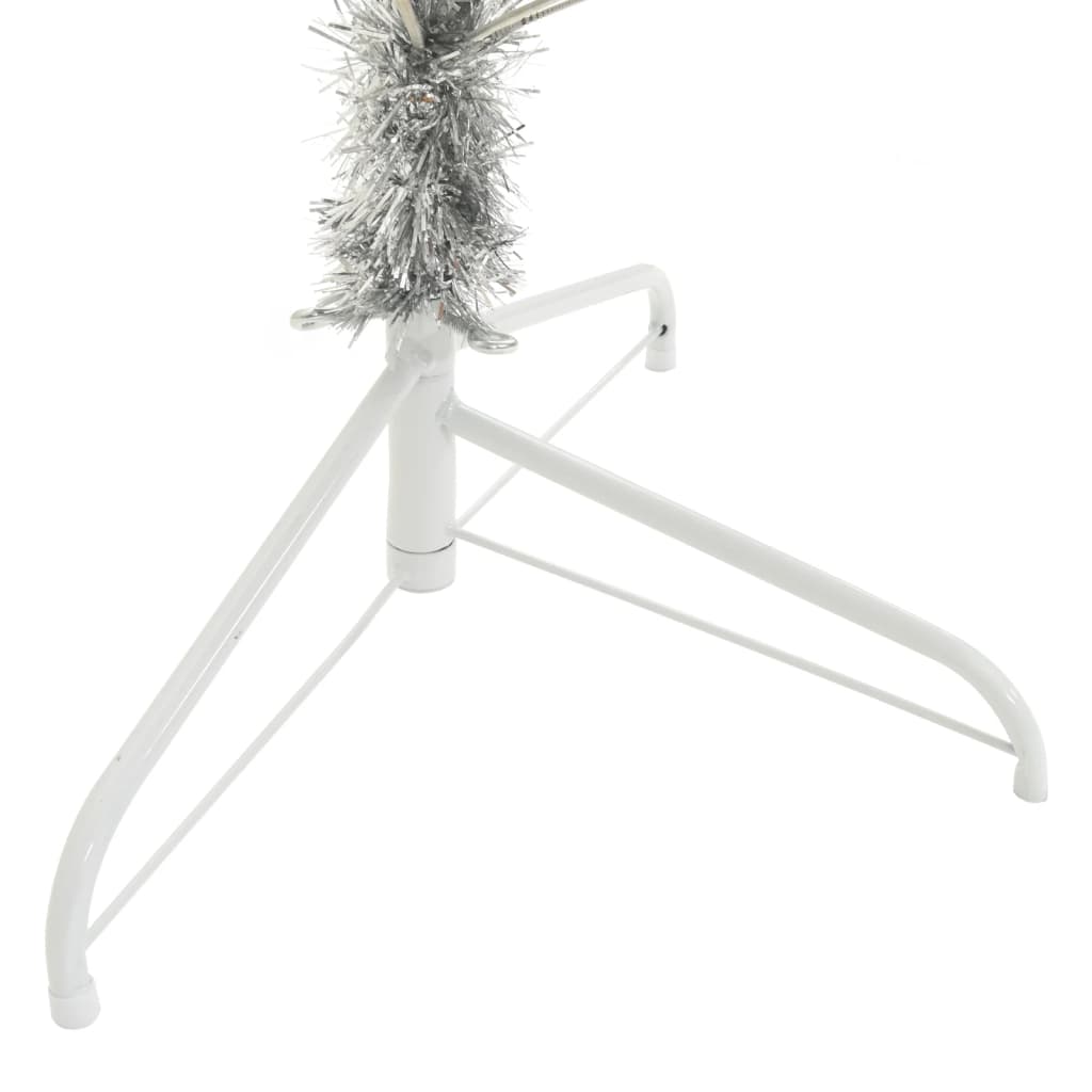 Künstlicher Weihnachtsbaum Mit Ständer 240 Cm Pet Silber