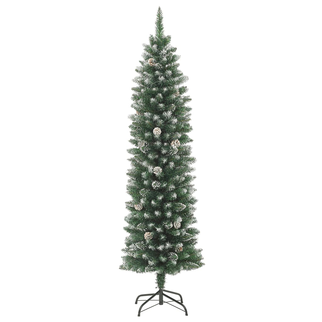 Künstlicher Weihnachtsbaum Mit Ständer Schlank Pvc