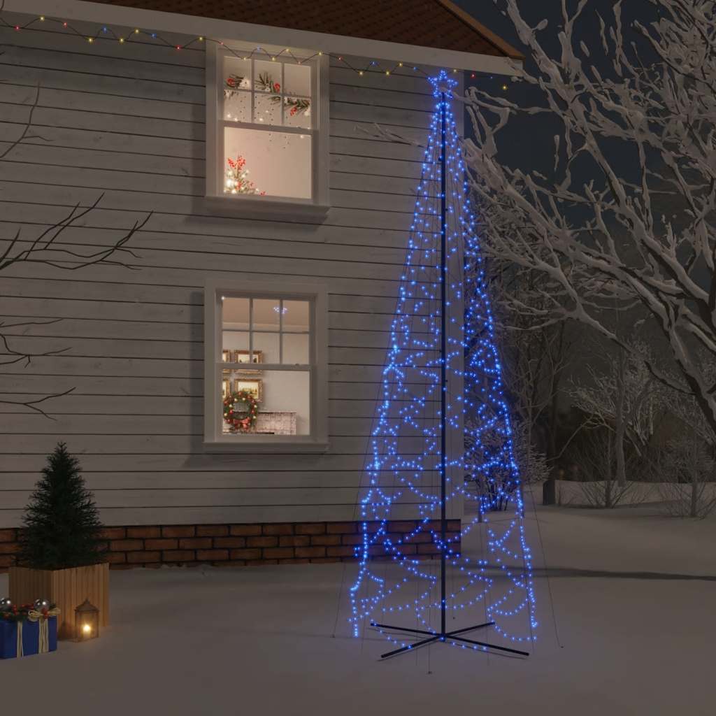 Led-Weihnachtsbaum Kegelform 3000 Leds 230X800 Cm Blau