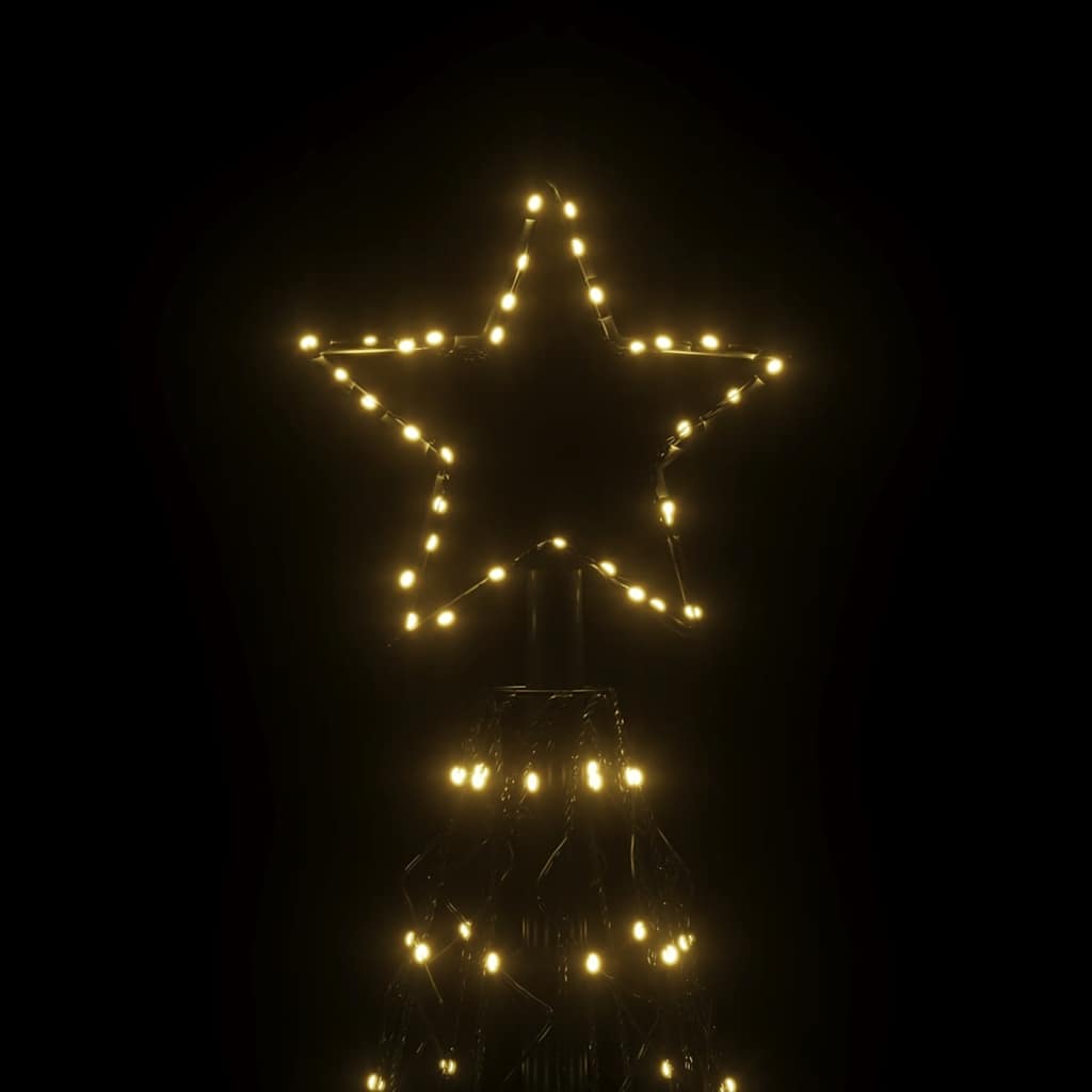 Led-Weihnachtsbaum Kegelform 1400 Leds 160X500 Cm Warmweiß