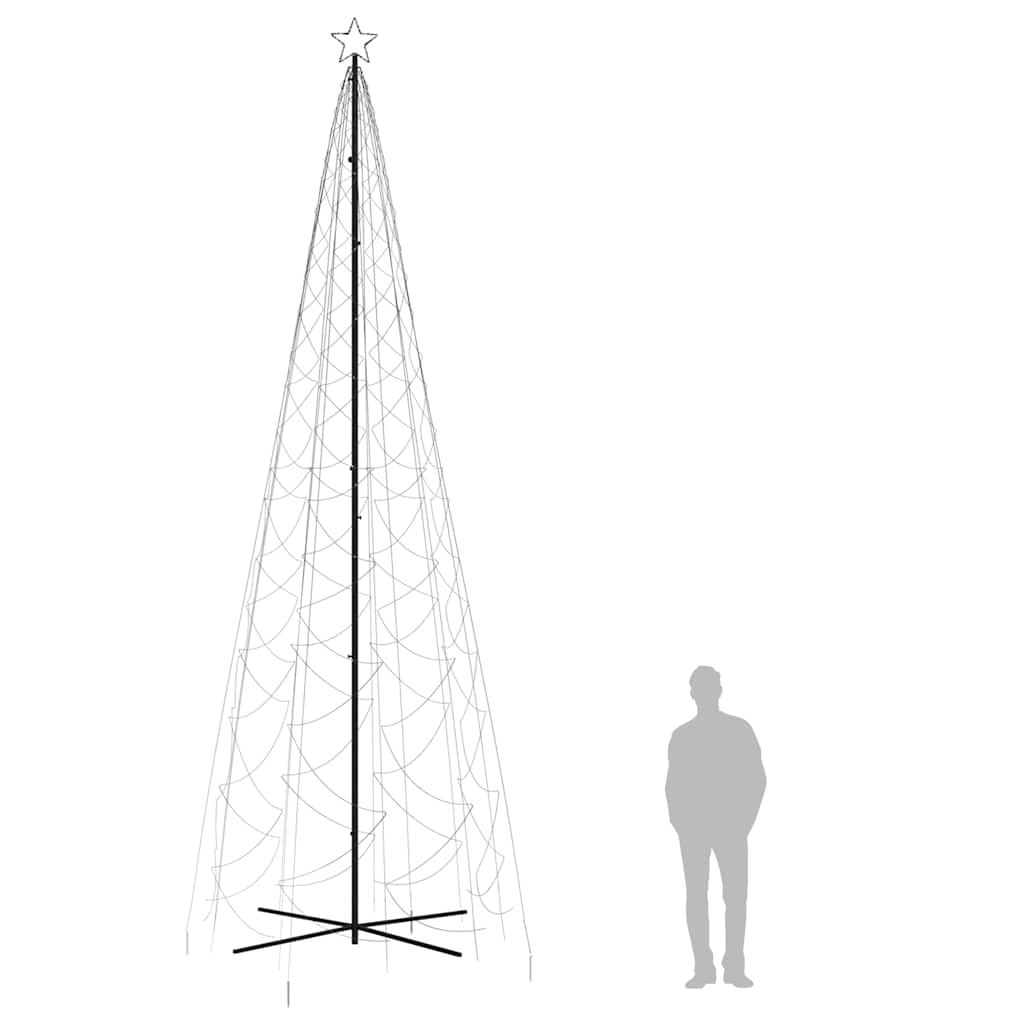 Led-Weihnachtsbaum Kegelform 1400 Leds 160X500 Cm Warmweiß