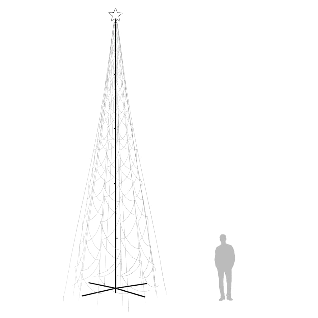 Led-Weihnachtsbaum Kegelform 3000 Leds 230X800 Cm Kaltweiß