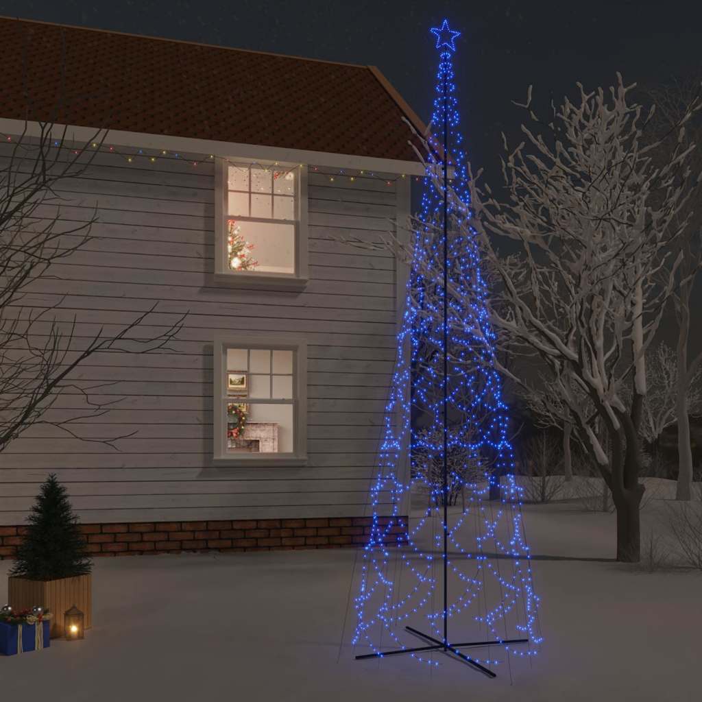 Led-Weihnachtsbaum Kegelform 3000 Leds 230X800 Cm Blau