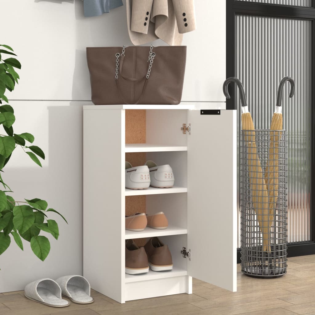 Schuhschrank 30X35X70 Cm Holzwerkstoff Weiß