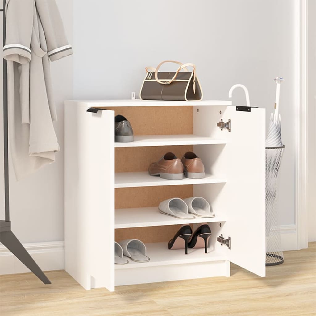Schuhschrank 59X35X70 Cm Holzwerkstoff Weiß