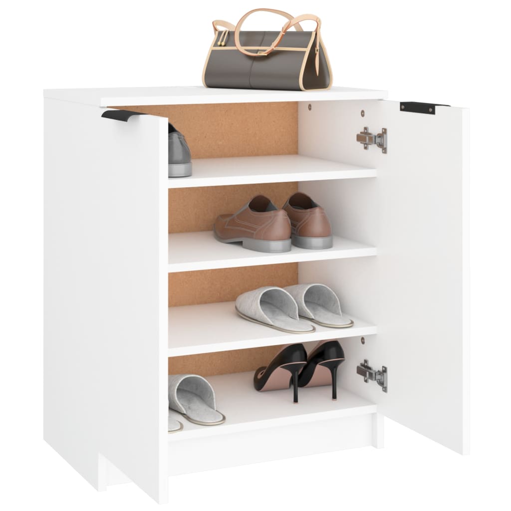 Schuhschrank 59X35X70 Cm Holzwerkstoff Weiß