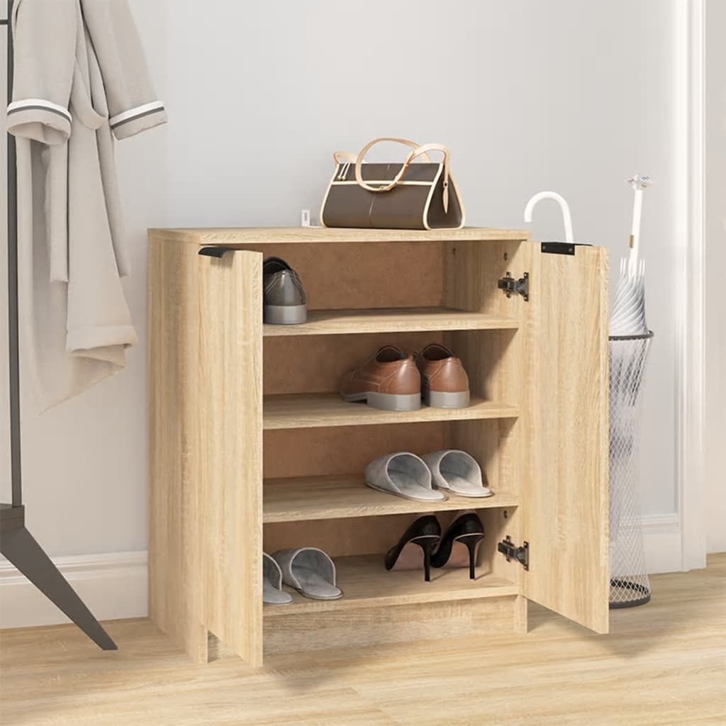 Schuhschrank Sonoma-Eiche 59X35X70 Cm Holzwerkstoff Sonoma Eiche