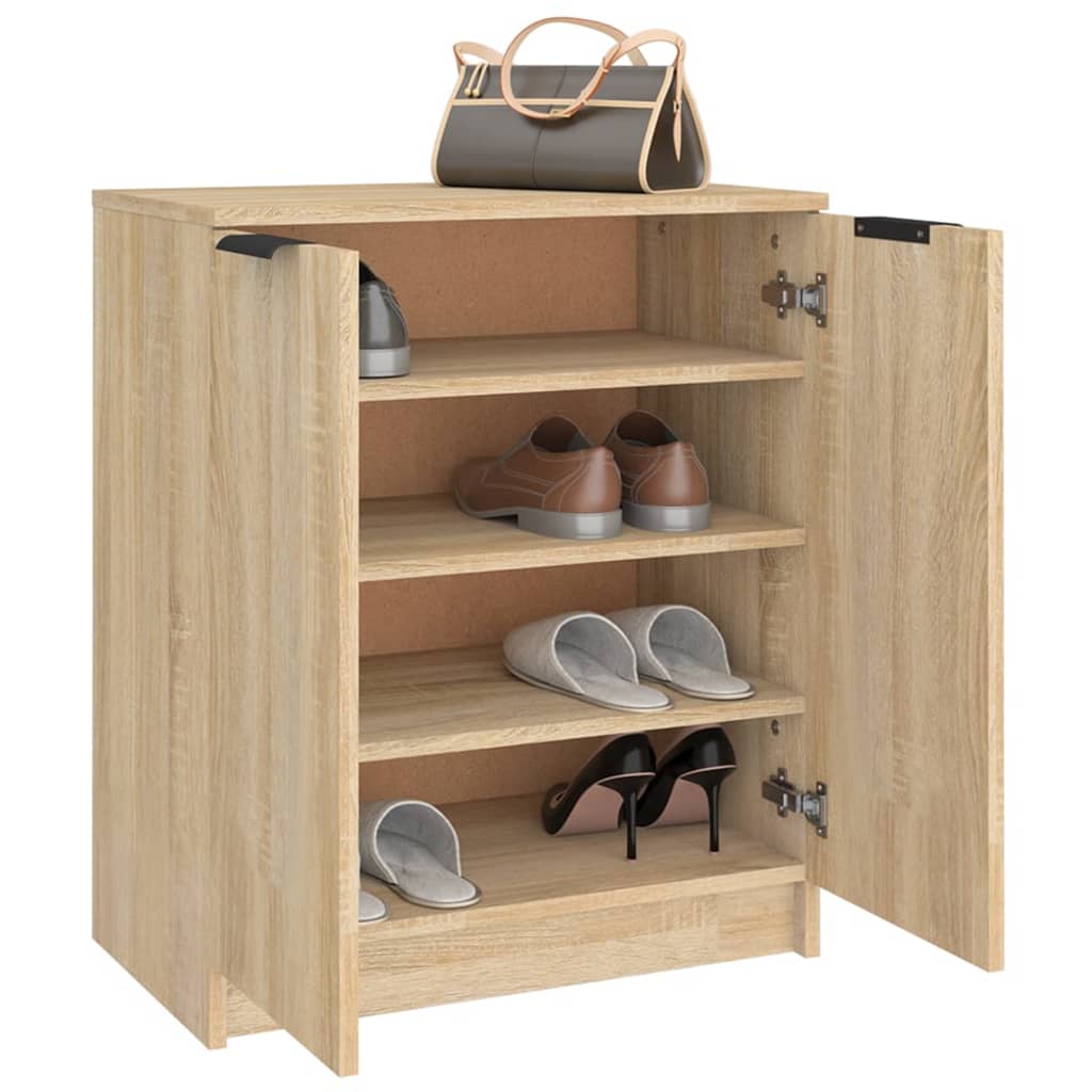 Schuhschrank Sonoma-Eiche 59X35X70 Cm Holzwerkstoff Sonoma Eiche