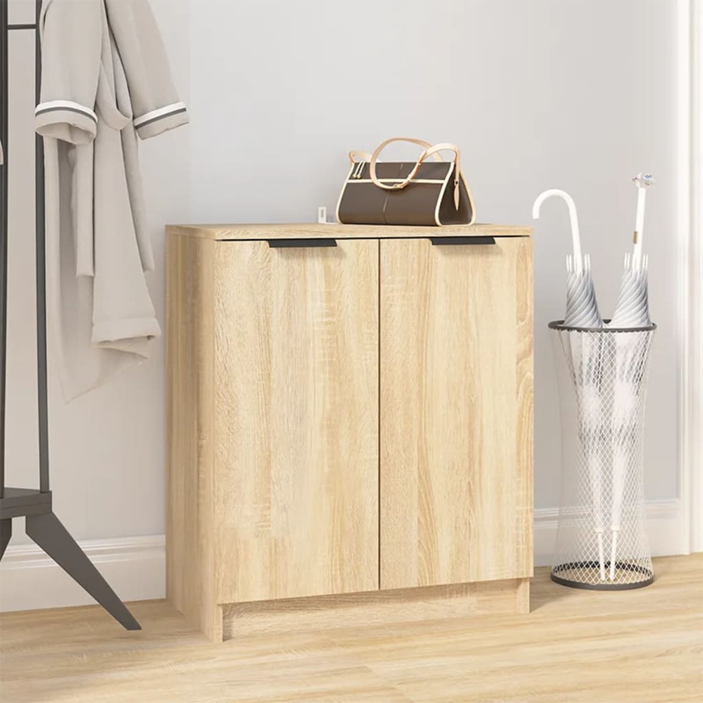 Schuhschrank Sonoma-Eiche 59X35X70 Cm Holzwerkstoff Sonoma Eiche