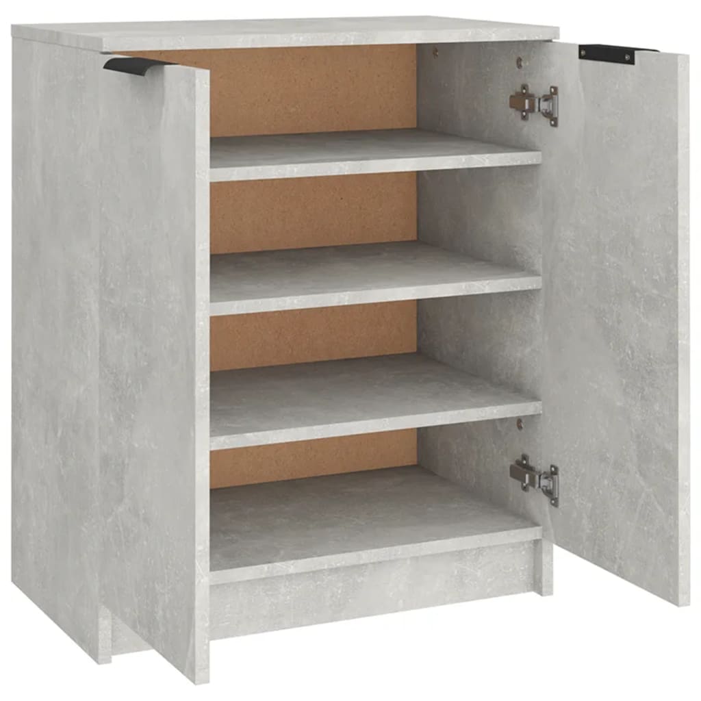 Schuhschrank 59X35X70 Cm Holzwerkstoff Betongrau