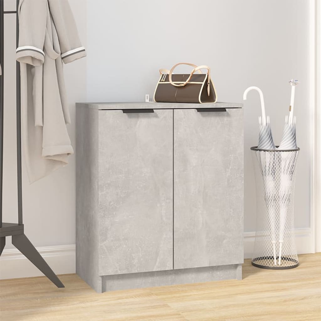 Schuhschrank 59X35X70 Cm Holzwerkstoff Betongrau