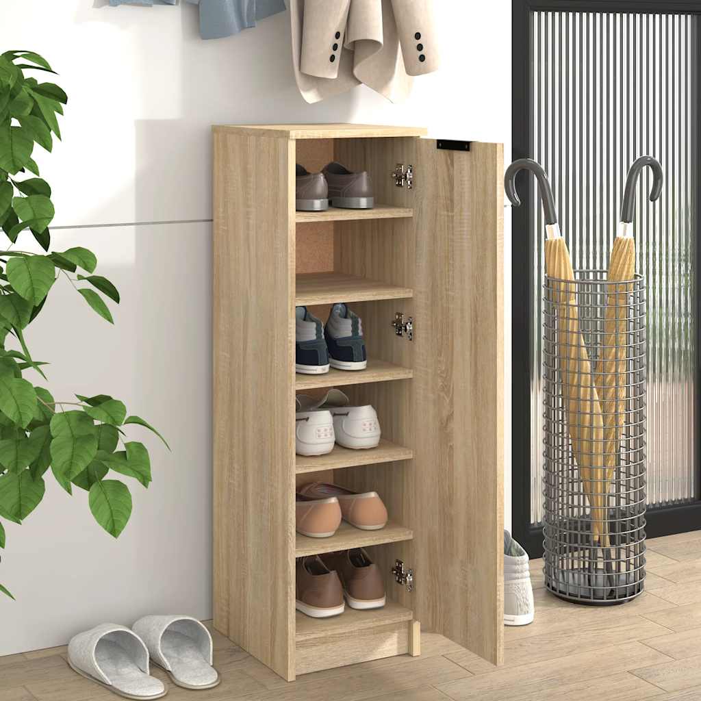 Schuhschrank Sonoma-Eiche 30X35X100 Cm Holzwerkstoff Sonoma Eiche