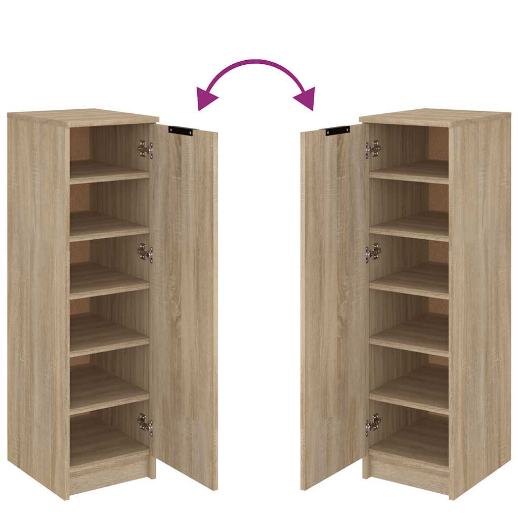 Schuhschrank Sonoma-Eiche 30X35X100 Cm Holzwerkstoff Sonoma Eiche