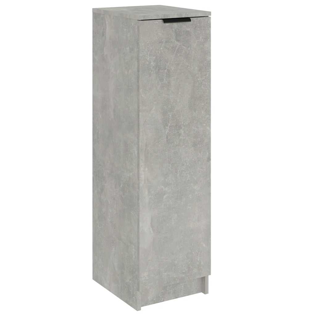 Schuhschrank 30X35X100 Cm Holzwerkstoff Betongrau