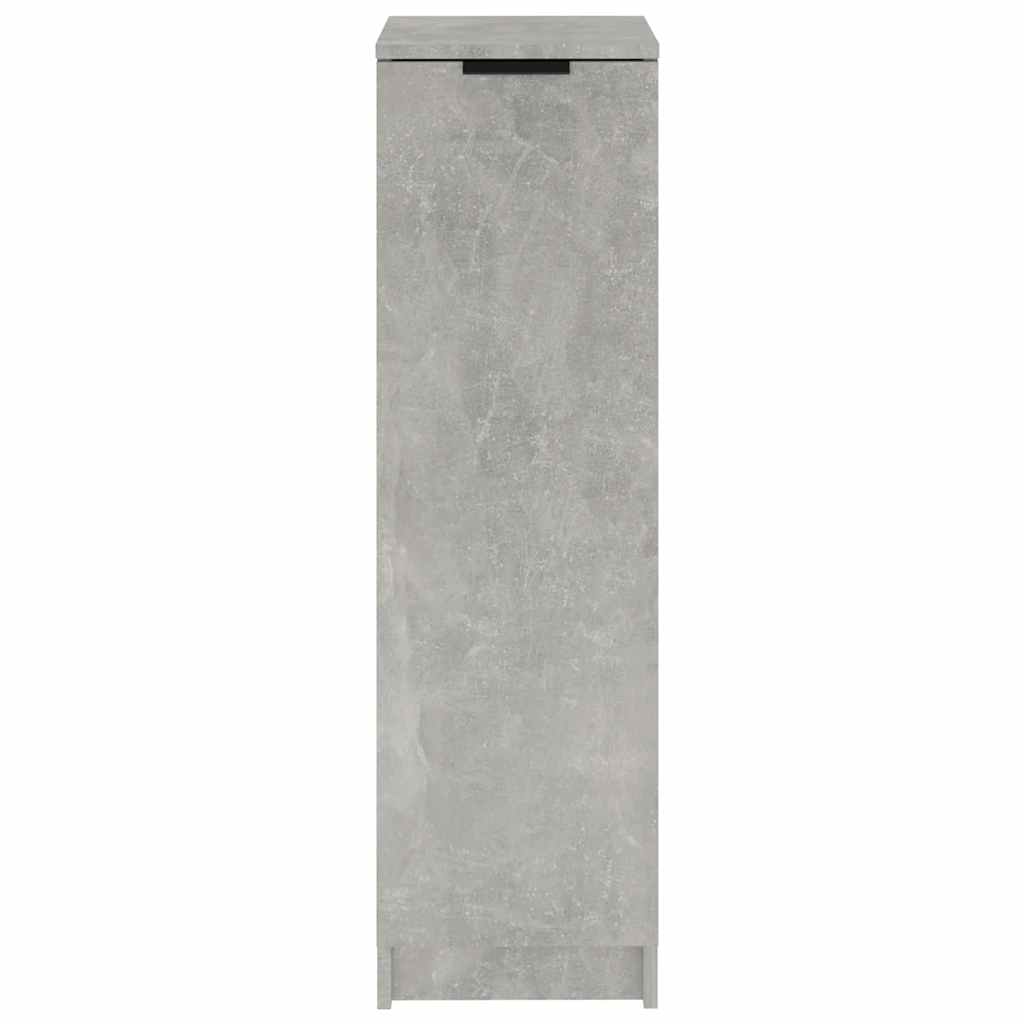 Schuhschrank 30X35X100 Cm Holzwerkstoff Betongrau