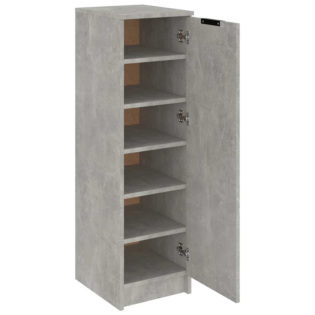 Schuhschrank 30X35X100 Cm Holzwerkstoff Betongrau