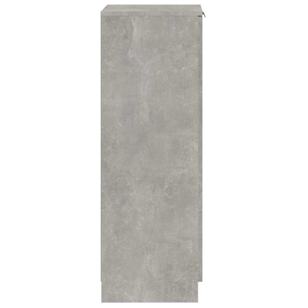 Schuhschrank 30X35X100 Cm Holzwerkstoff Betongrau