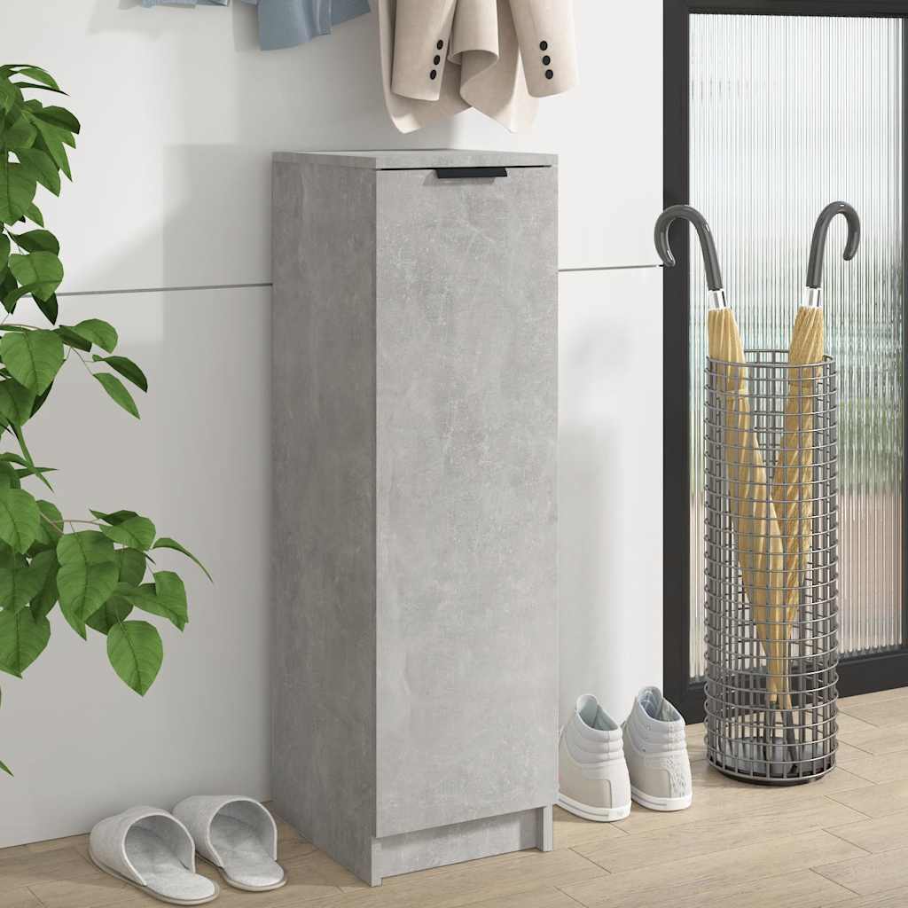 Schuhschrank 30X35X100 Cm Holzwerkstoff Betongrau