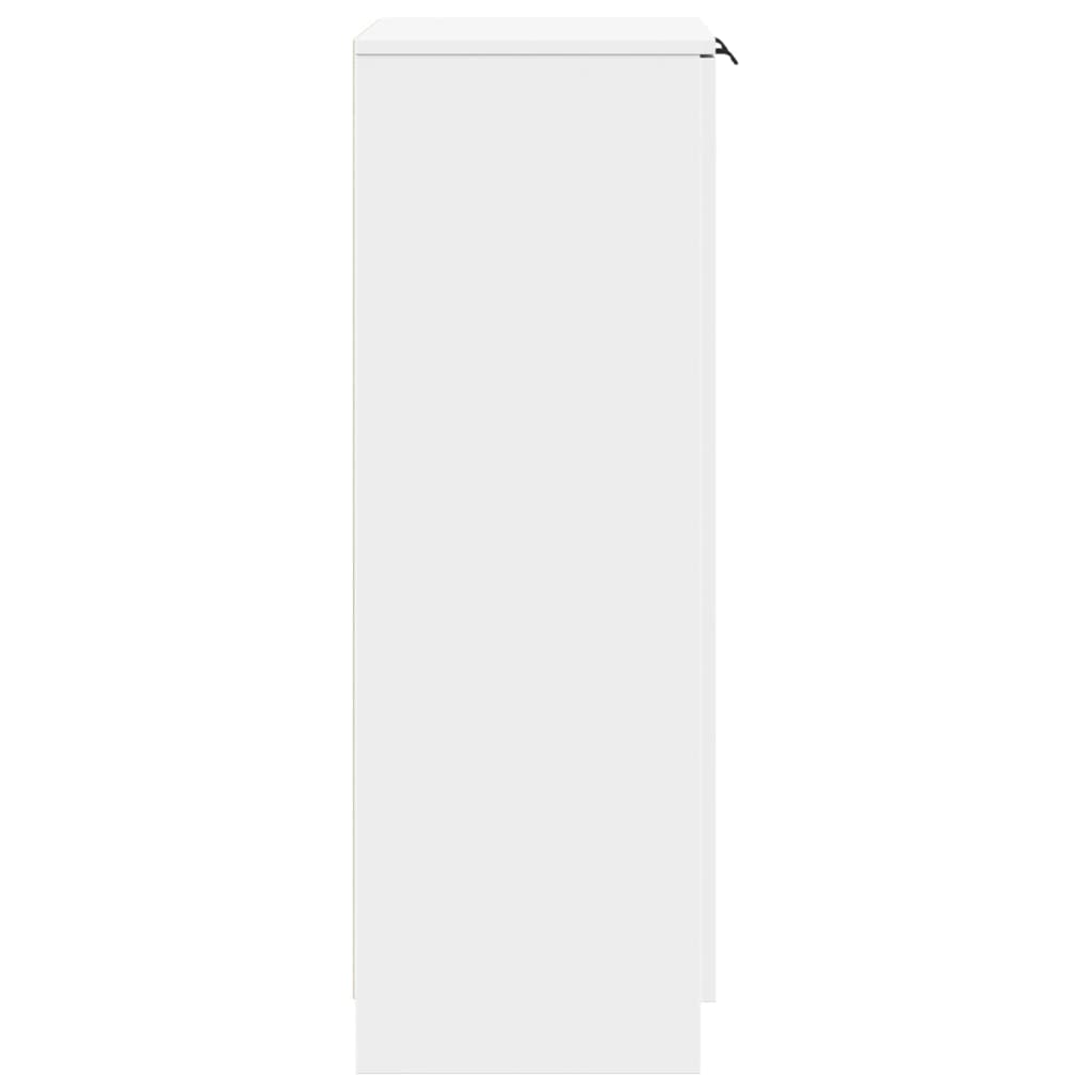 Schuhschrank 59X35X100,5 Cm Holzwerkstoff Weiß