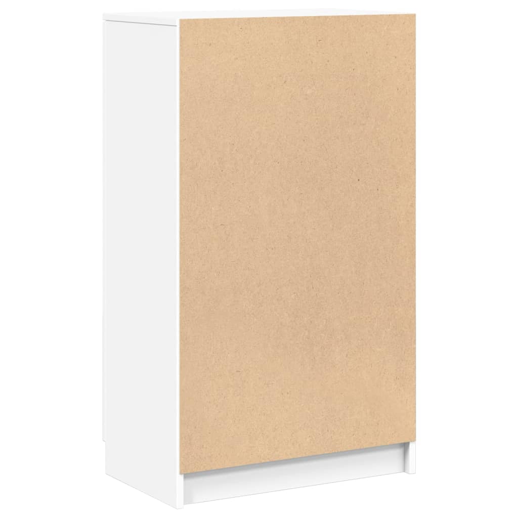 Schuhschrank 59X35X100,5 Cm Holzwerkstoff Weiß