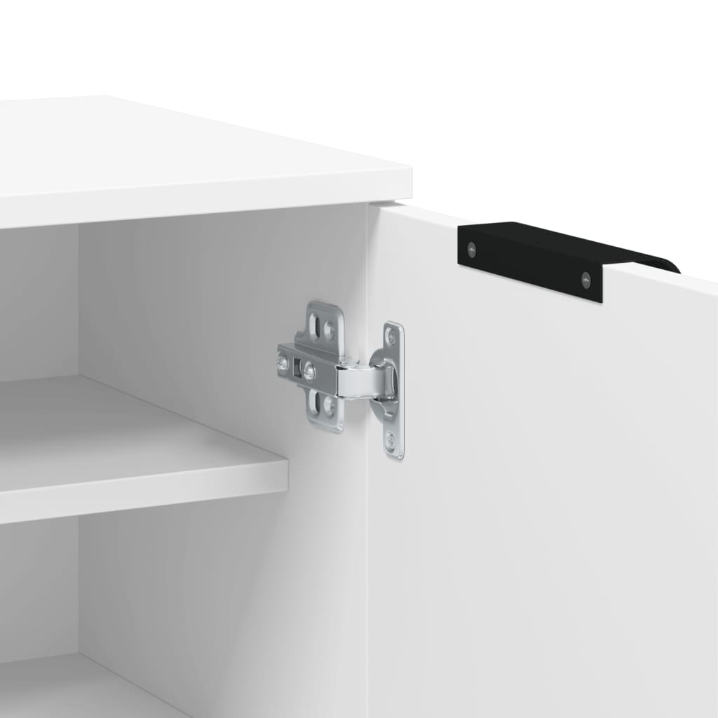 Schuhschrank 59X35X100,5 Cm Holzwerkstoff Weiß