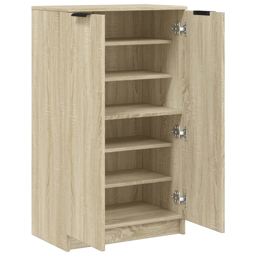 Schuhschrank Sonoma-Eiche 59X35X100,5 Cm Holzwerkstoff Sonoma Eiche