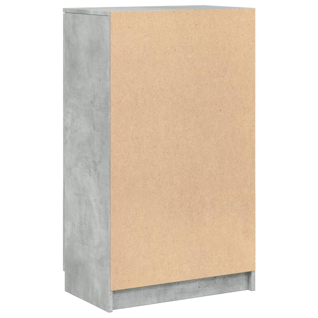 Schuhschrank 59X35X100,5 Cm Holzwerkstoff Betongrau
