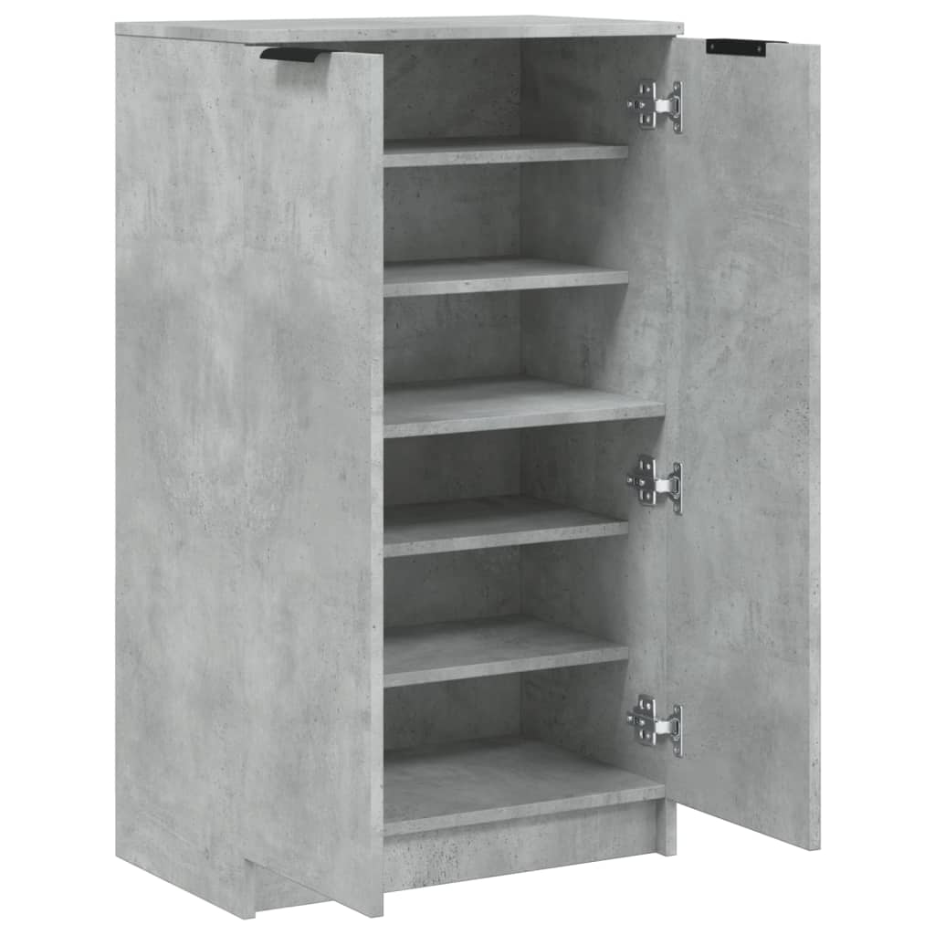 Schuhschrank 59X35X100,5 Cm Holzwerkstoff Betongrau