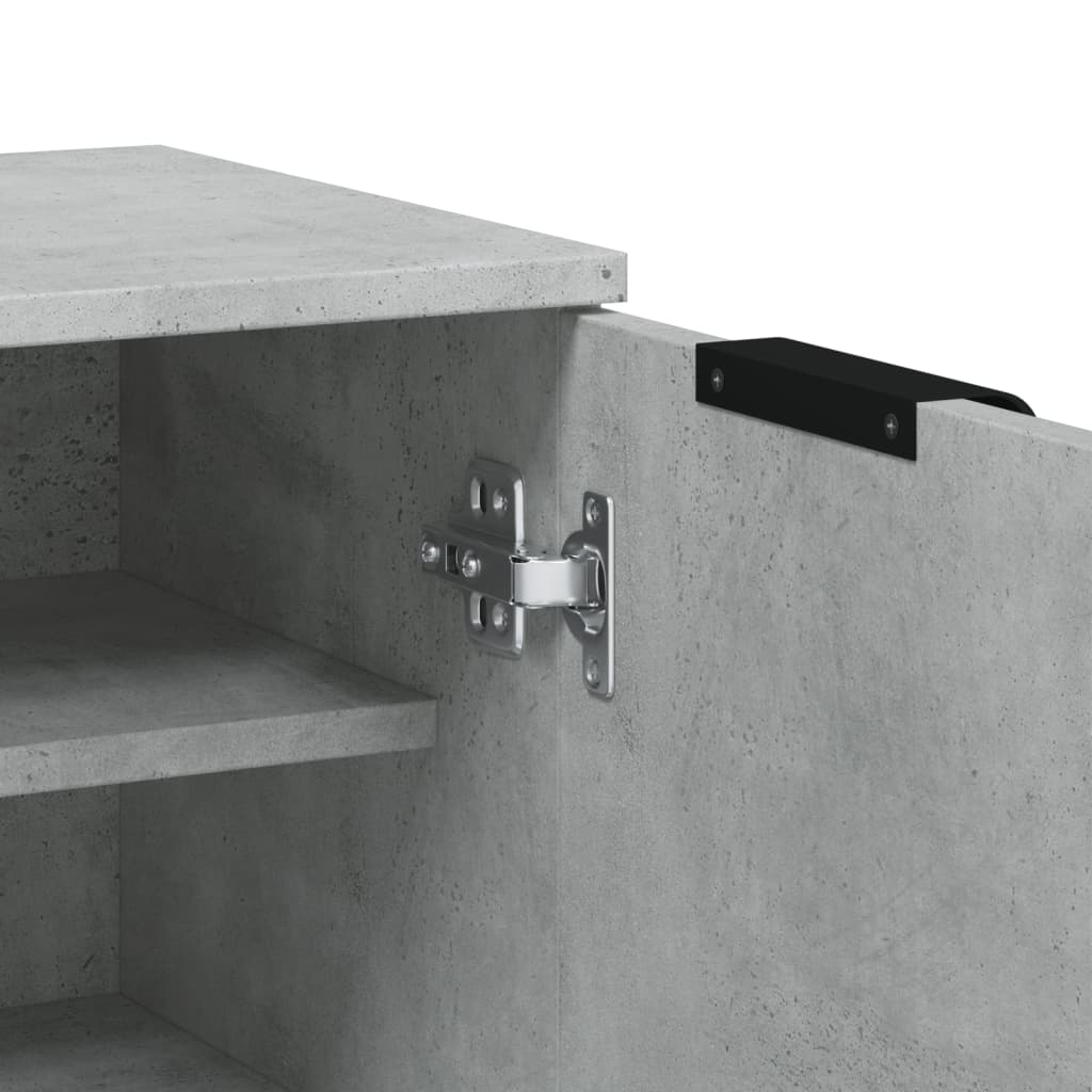 Schuhschrank 59X35X100,5 Cm Holzwerkstoff Betongrau