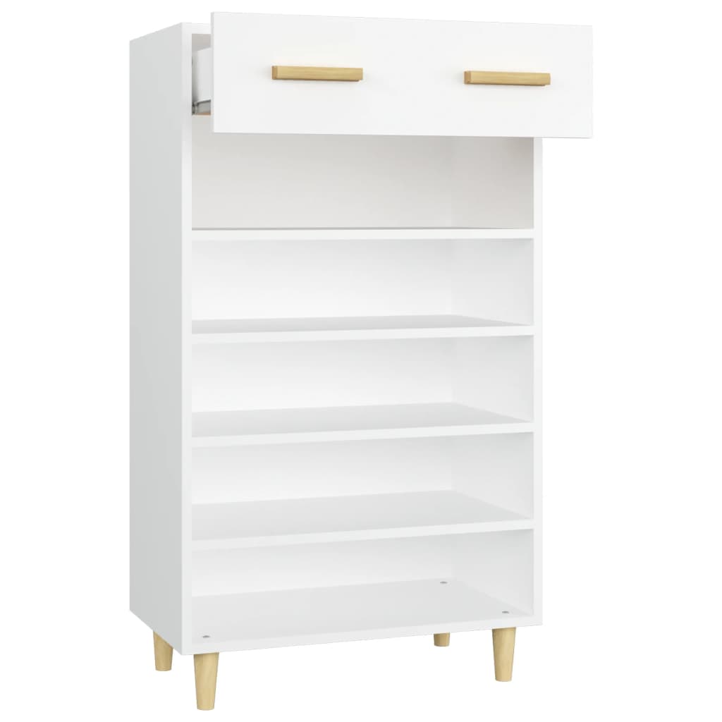 Schuhschrank 60X35X105 Cm Holzwerkstoff Weiß