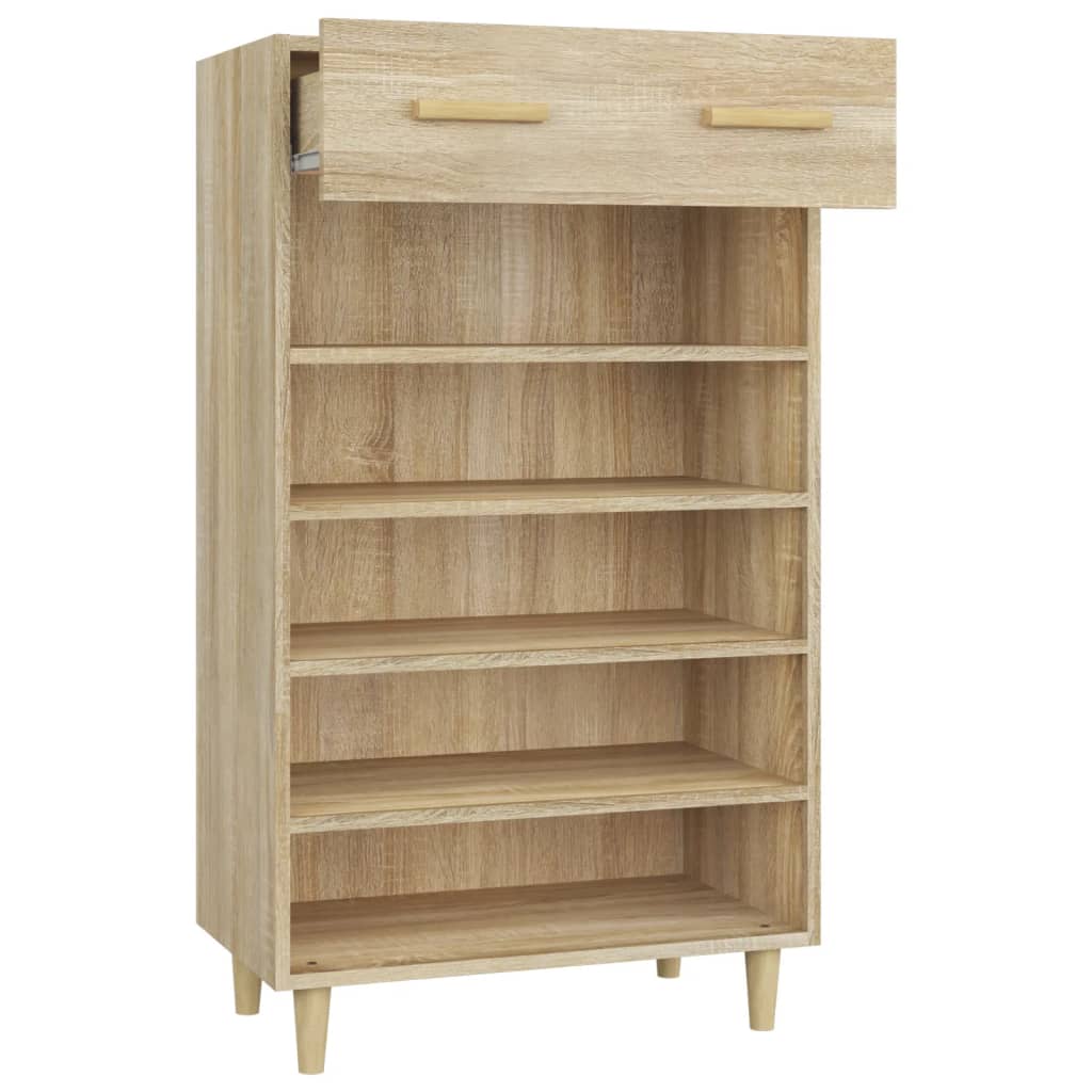 Schuhschrank Sonoma-Eiche 60X35X105 Cm Holzwerkstoff Sonoma Eiche