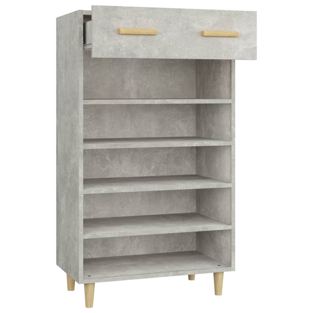 Schuhschrank 60X35X105 Cm Holzwerkstoff Betongrau