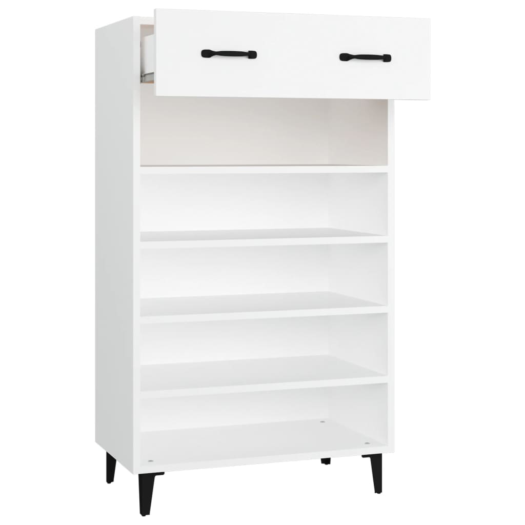 Schuhschrank 60X35X105 Cm Holzwerkstoff Weiß