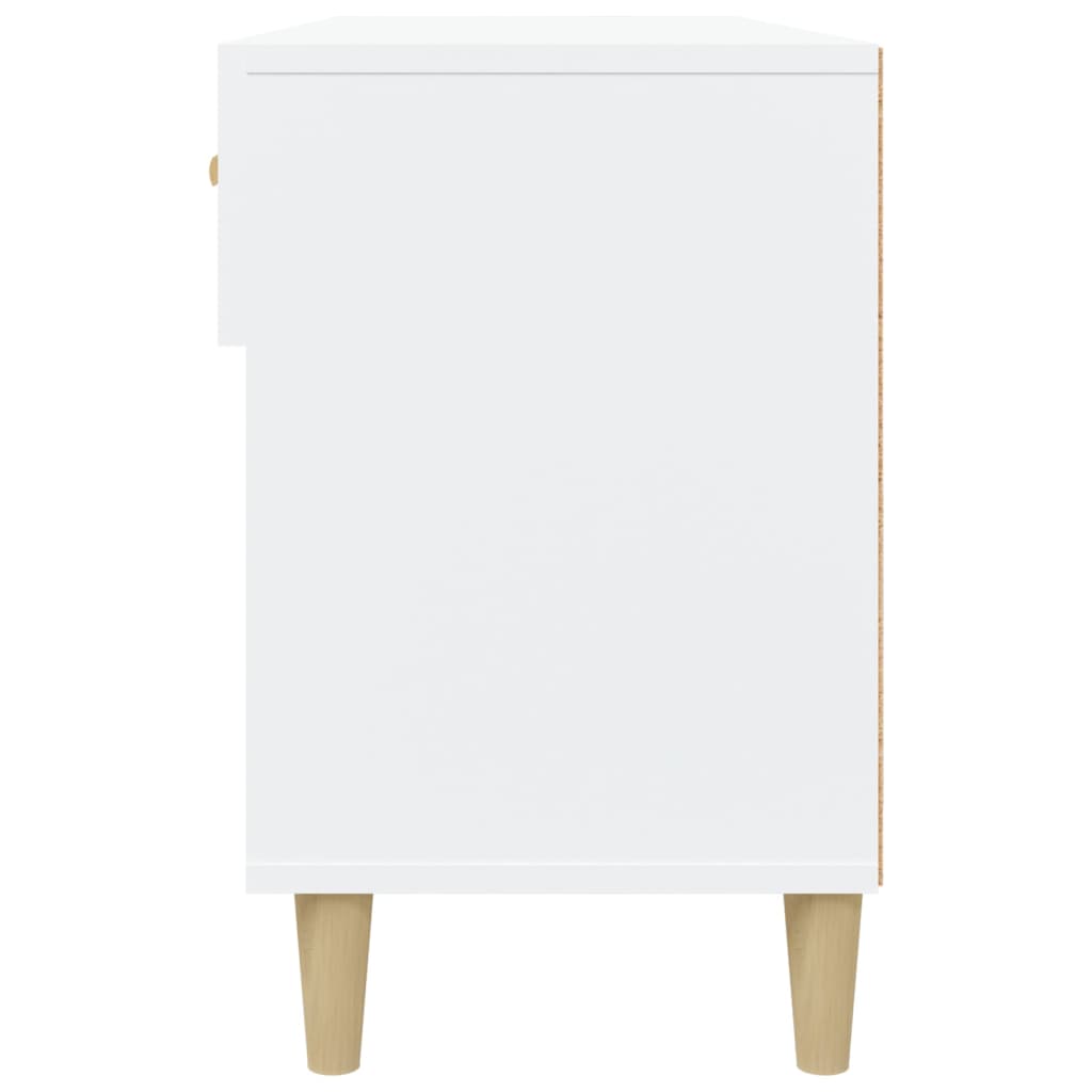 Schuhschrank 102X35X55 Cm Holzwerkstoff Weiß
