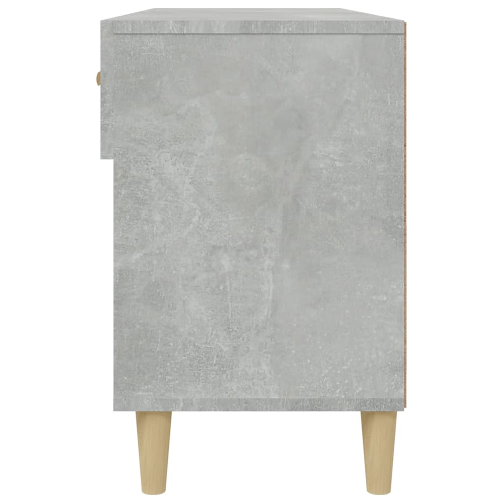 Schuhschrank 102X35X55 Cm Holzwerkstoff Betongrau