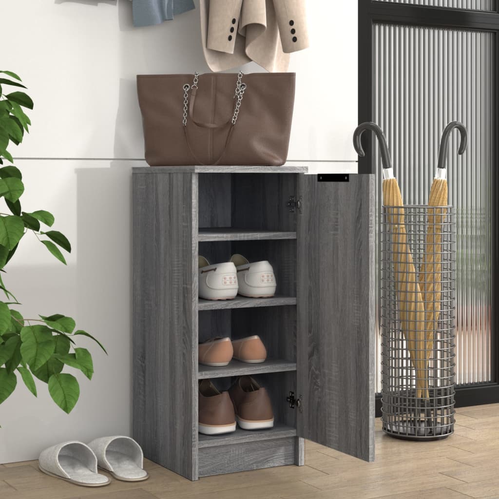 Schuhschrank 30X35X70 Cm Holzwerkstoff Grau Sonoma