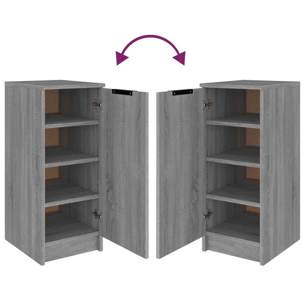 Schuhschrank 30X35X70 Cm Holzwerkstoff Grau Sonoma