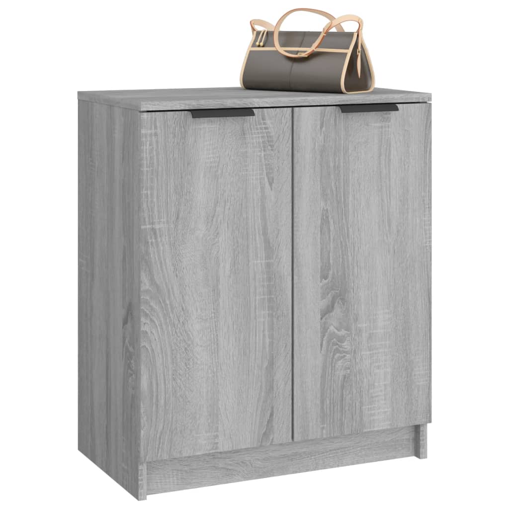 Schuhschrank 59X35X70 Cm Holzwerkstoff Grau Sonoma