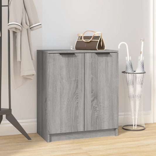 Schuhschrank 59X35X70 Cm Holzwerkstoff Grau Sonoma