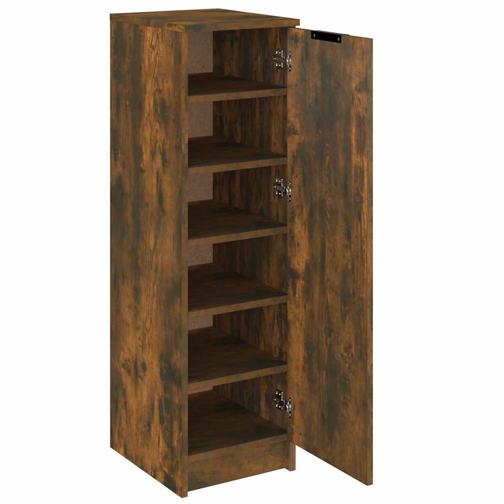 Schuhschrank 30X35X100 Cm Holzwerkstoff Räuchereiche