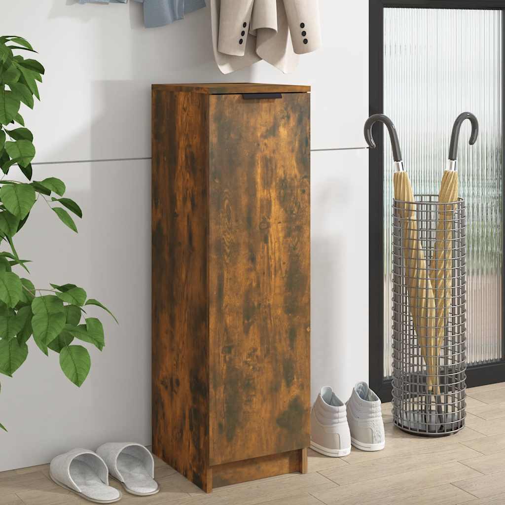 Schuhschrank 30X35X100 Cm Holzwerkstoff Räuchereiche