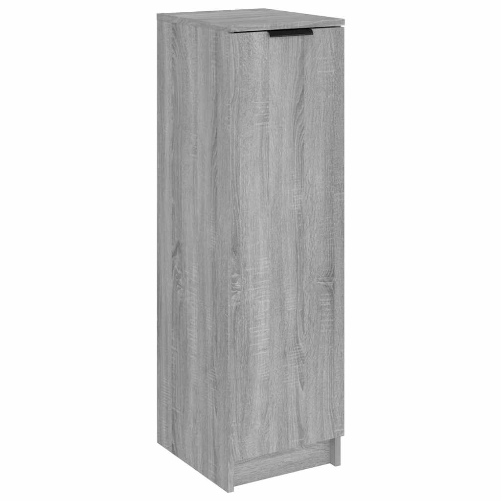 Schuhschrank 30X35X100 Cm Holzwerkstoff Grau Sonoma