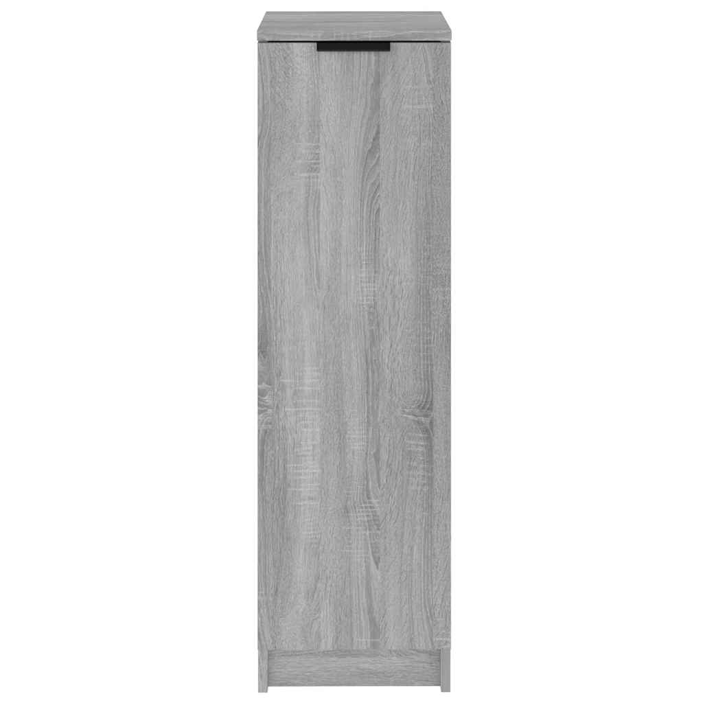 Schuhschrank 30X35X100 Cm Holzwerkstoff Grau Sonoma