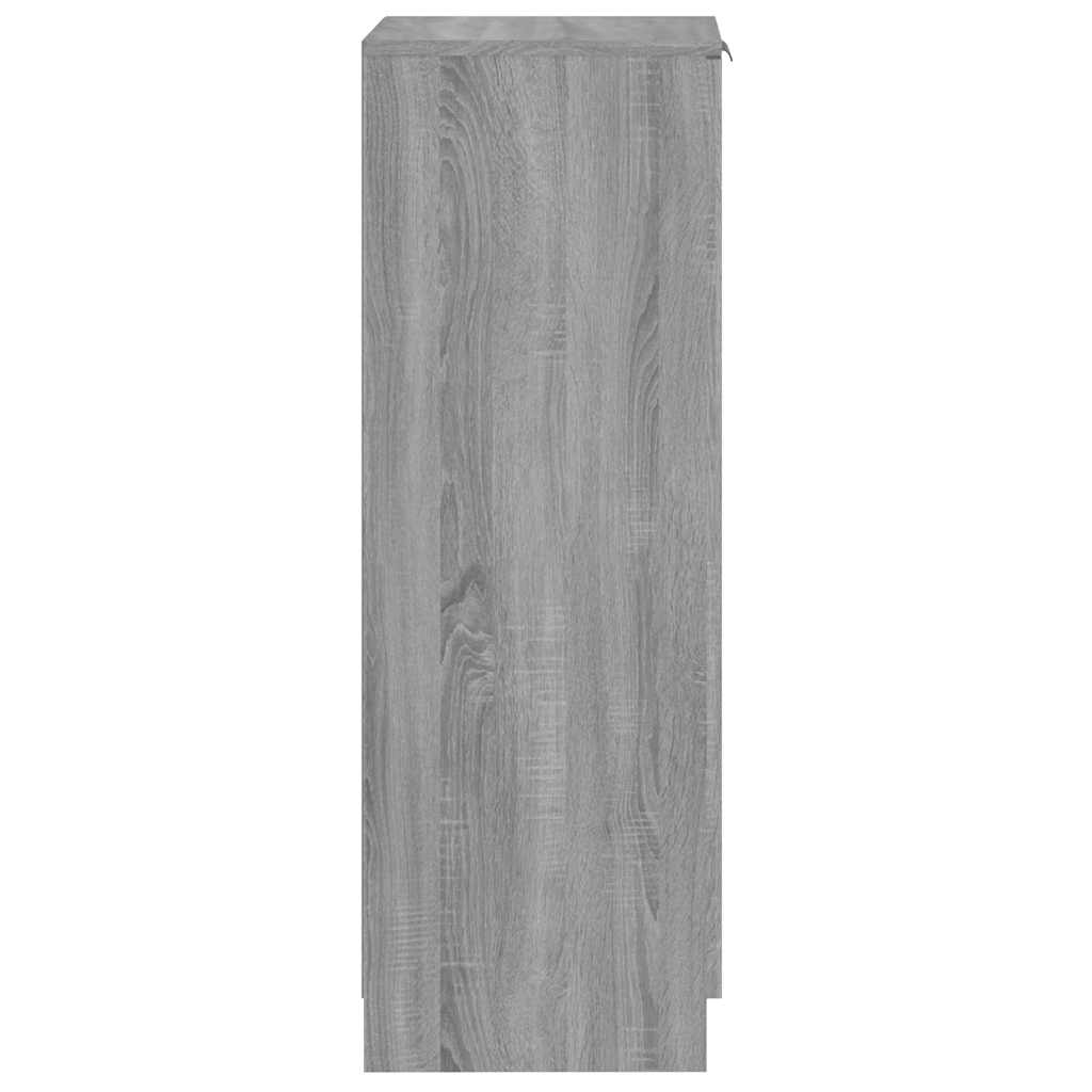 Schuhschrank 30X35X100 Cm Holzwerkstoff Grau Sonoma