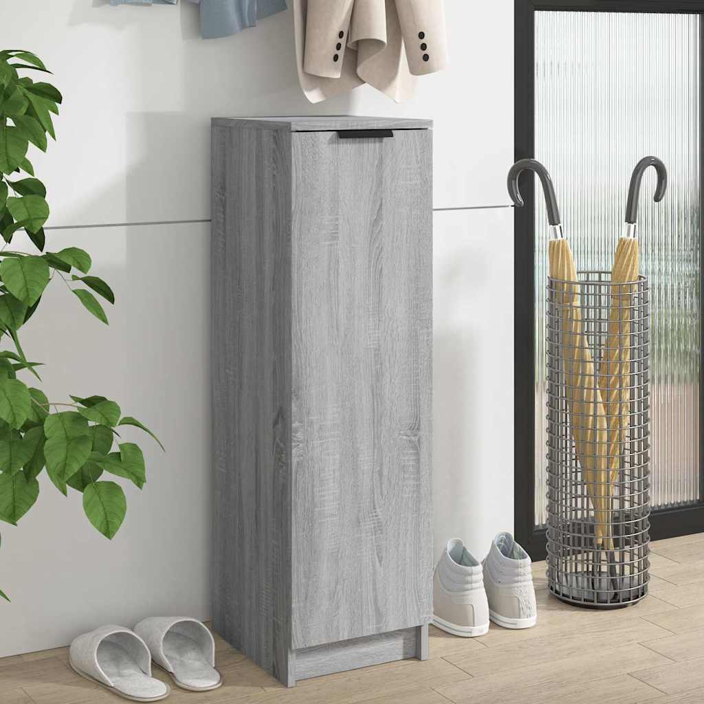 Schuhschrank 30X35X100 Cm Holzwerkstoff Grau Sonoma