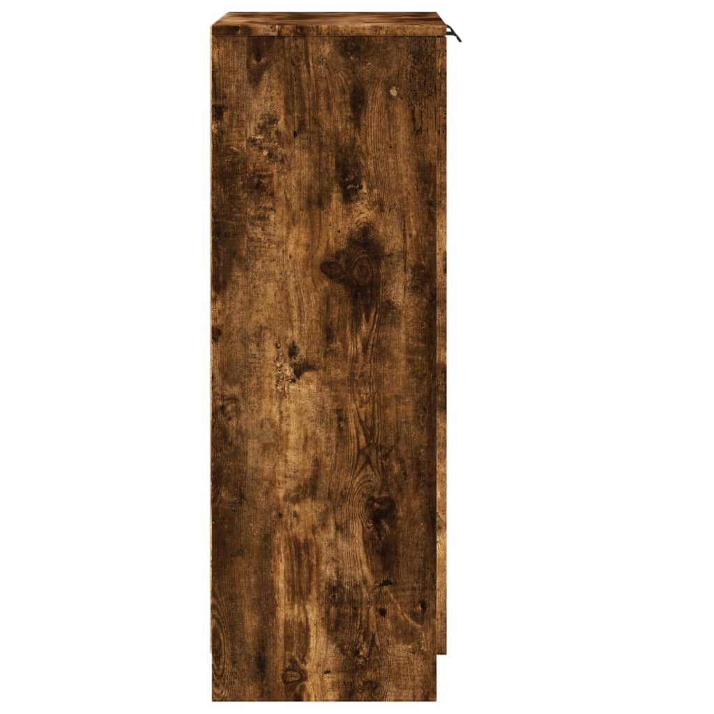 Schuhschrank 59X35X100 Cm Holzwerkstoff Räuchereiche